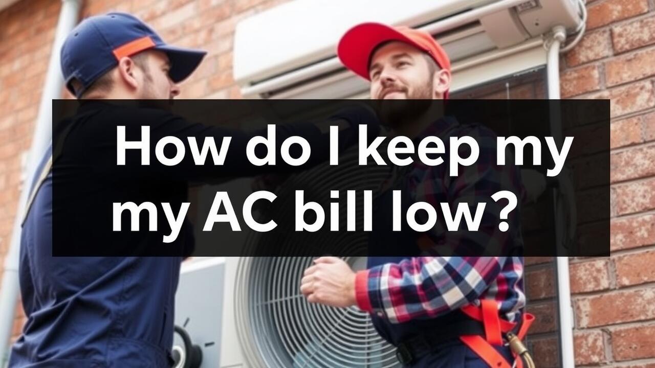 How do I keep my AC bill low?