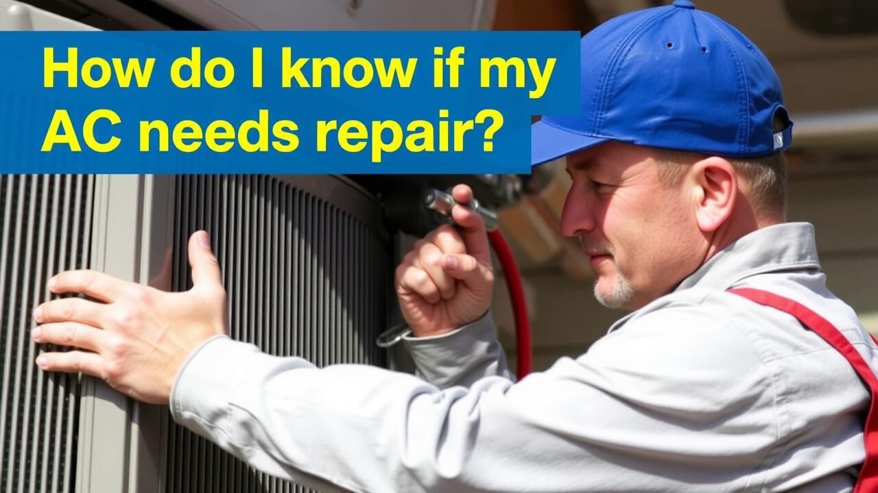 How do I know if my AC needs repair?